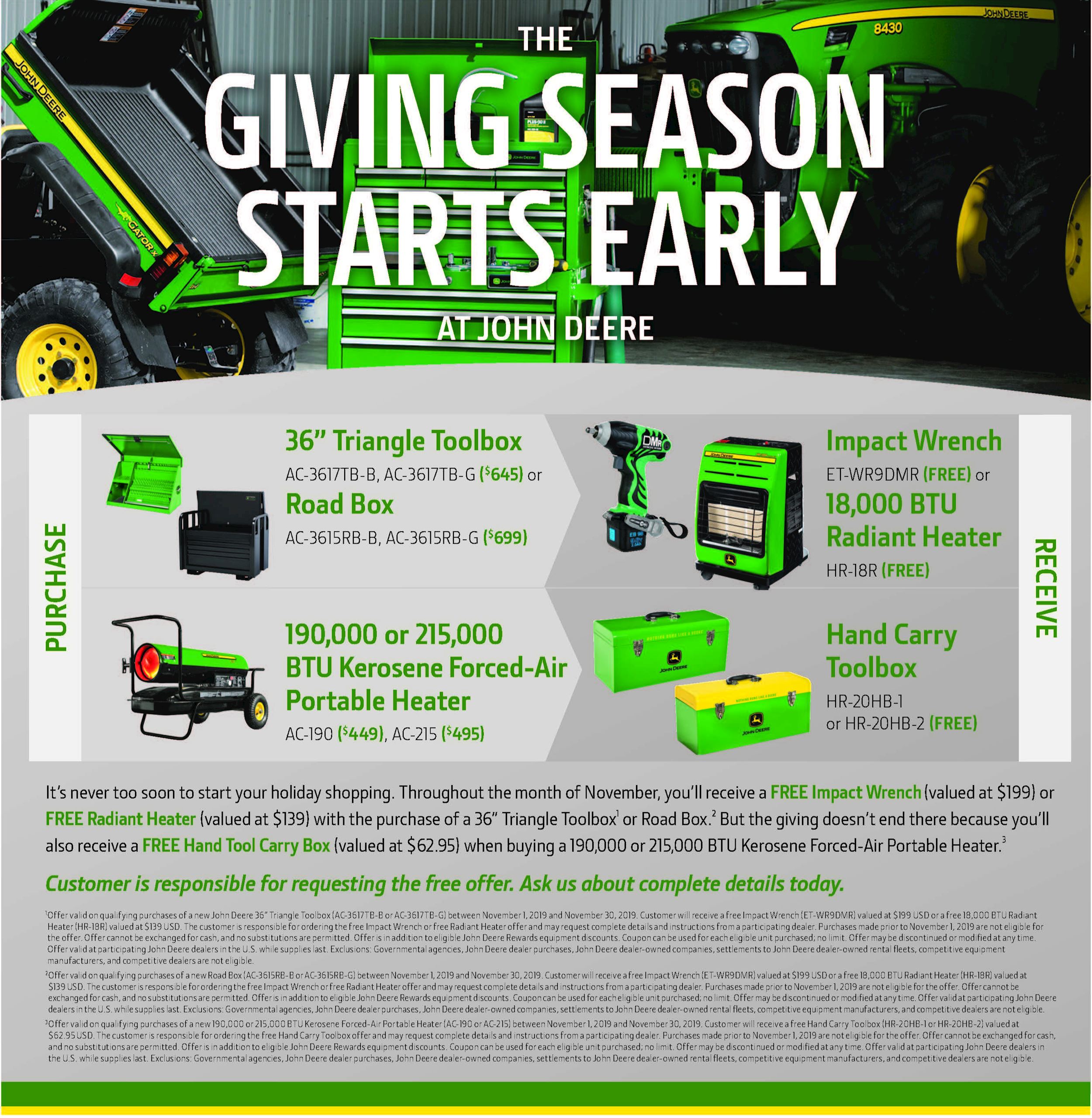 Giving Season Starts Early